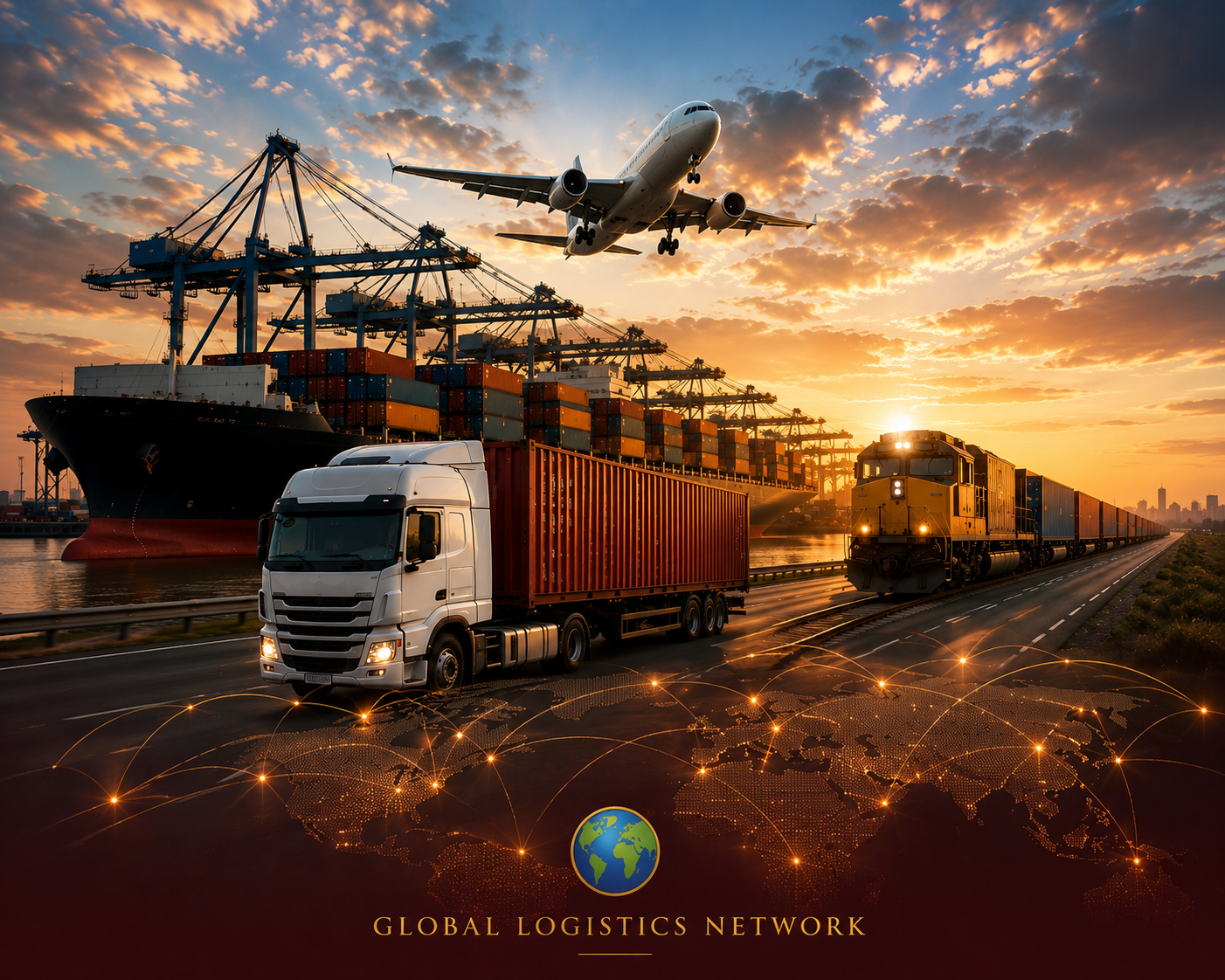 VIRNIX Worldwide Global Logistics Network Map